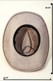 Taupe Cowgirl Hat with Turquoise Stone Band