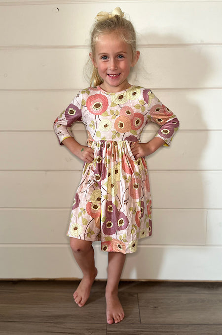 Kylee Rainbow Chevron Toddler Dress