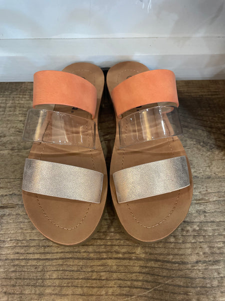 Raelynn Three Strapped Sandal Slide {2 colors}