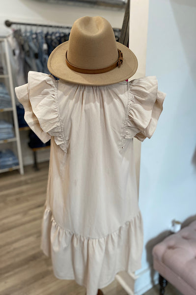 Whitney Beige Party Dress
