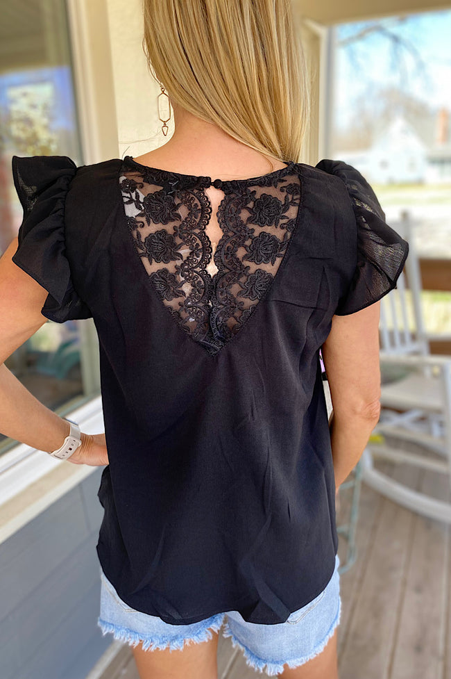 Marlow Floral Lace Back Dainty Top
