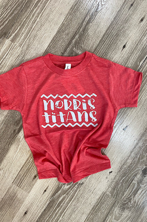 norris titans Toddler Red Tshirt
