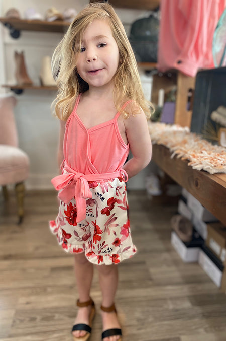 Krista Toddler Pink Washed Denim Shorts