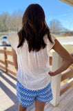 Wren White Lace Contrast Top