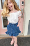 Serena Toddler Girls Denim Skirt