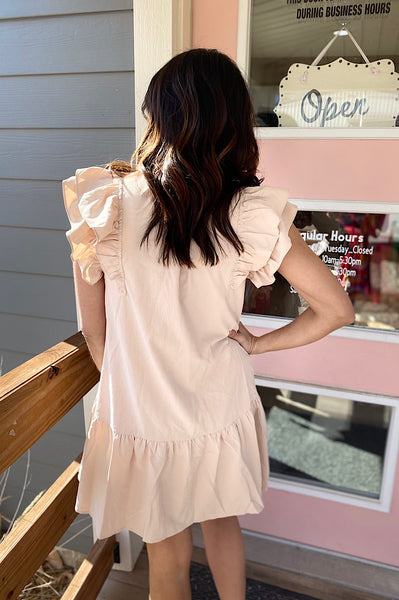 Whitney Beige Party Dress